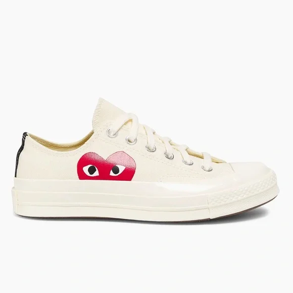 Comme des Garçons PLAY Converse Chuck Taylor All Star Peek-A-Boo Low-Top Sneaker - Picture 2 of 10